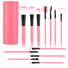 YAYKO - Set 12 Brochas Maquillaje Profesional Cepillos
