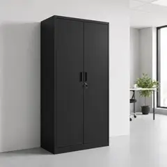IGPRO - Estante Armario Metálico Oficina 2 Puertas Negro