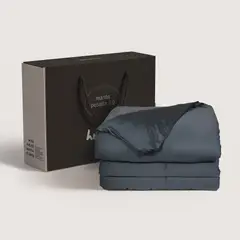 HYPNOS - Manta Pesada 3.0 + Funda 100% Bambú - 2 Plazas - 9.2 Kg -
