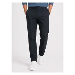 ARROW - Pantalón Lino Algodón Regular Fit Azul Marino