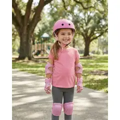 MYLHOGAR - Protección Infantil 4 En 1 Casco, Rodilleras, Coderas Y Muñequeras