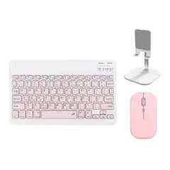 GENERICO - Kit De Teclado Bluetooth Con Ratón Soporte Teléfonotablet