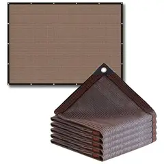 GENERICO - Lona Toldo Vela Sombra Anti Uv Cuadrado 3mx4m Color Marrón