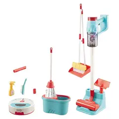 GENERICO - Kit de Limpieza Infantil con accesorios y aspiradora tobot a pilas