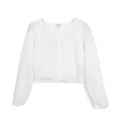 PILLIN - Chaleco Niña con Botones Blanco