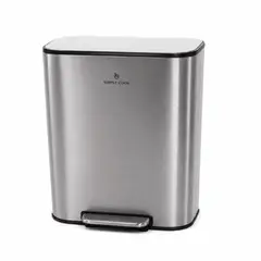 SIMPLE COOK - Basurero Mate con Pedal 12 Lts