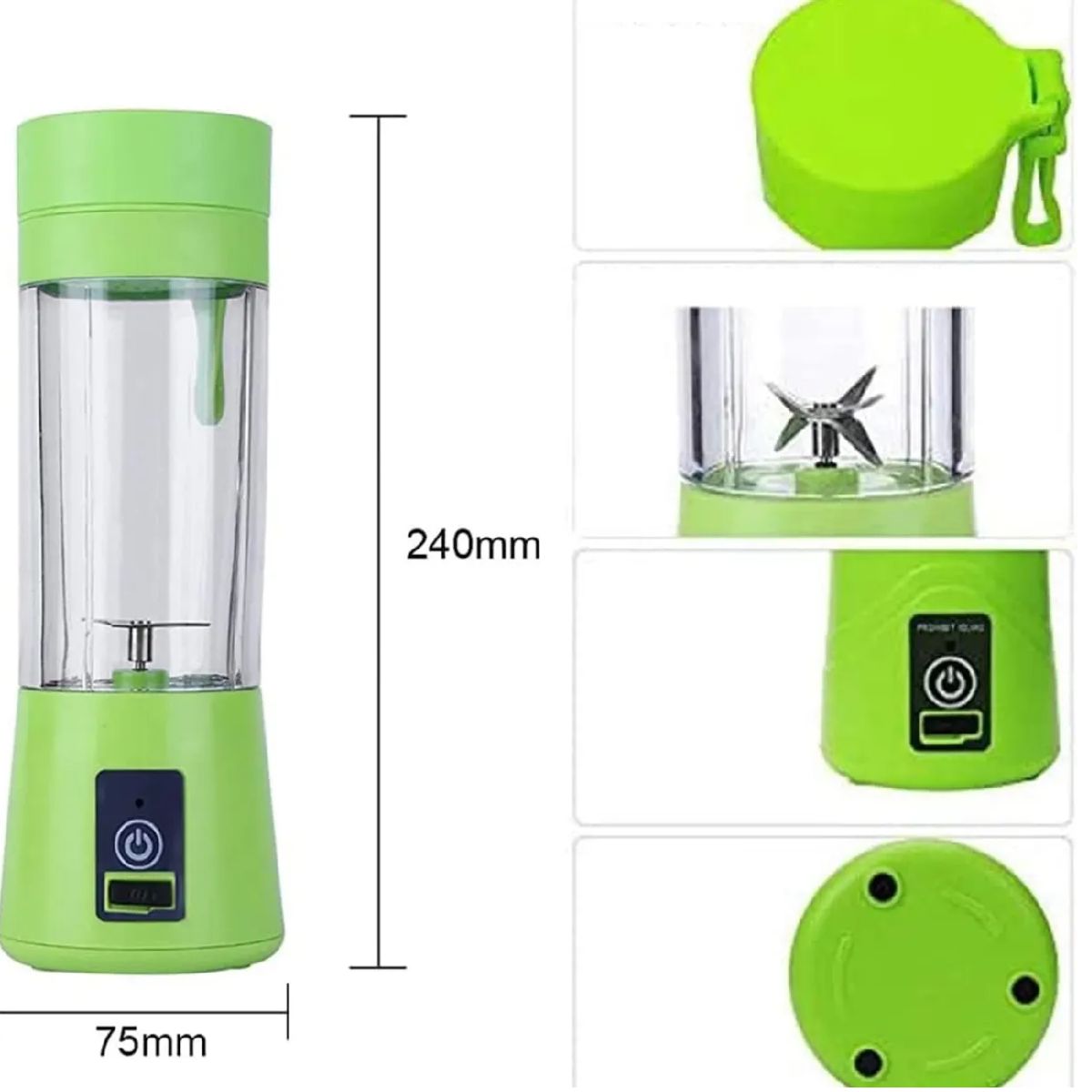 MOVI - Licuadora Portátil Recargable USB para Batidos y Jugos