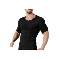 LOOK SHOP - Polera Compresión Hombre Faja Camiseta Reductora Hombre 779