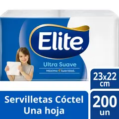 ELITE - Servilletas Pack Cocktail 200 Un