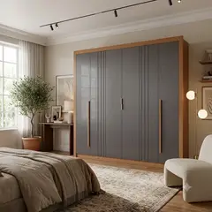 ALTAVISION - Closet 6 PUERTAS MILETTO JATOBA/GRAFITO