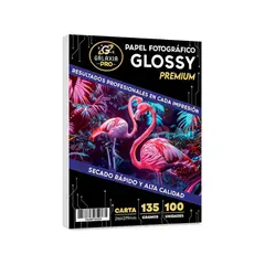 GALAXIA PRO - Papel Fotografico Glossy Carta 135grs 100 Hojas