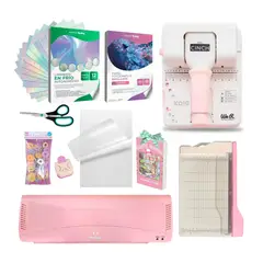 AMERICAN CRAFTS - Disc Cinch Perforadora De Discos + Laminadora + Insumos Kd10