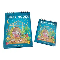 INDEPENDIENTE - Libro para colorear - coloring book - COZY NOOKS Rincones acogedores - CB CAFE + mini libro