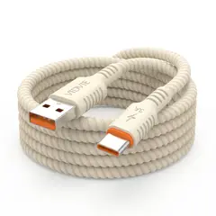 GENERICO - CABLE DE CARGA RÁPIDA USB-A A TIPO C 3A VIDVIE - SILICONA LÍQUIDA ULTRA RESISTENTE