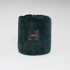 CELTA - Frazada Flannel Sherpa Verde King 250 x 220 cm
