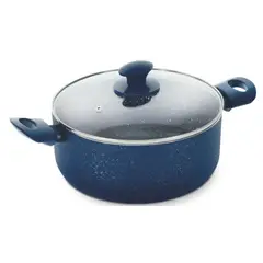 ILKO - BATERIA DE COCINA 5 PIEZAS GRANITO NAVY