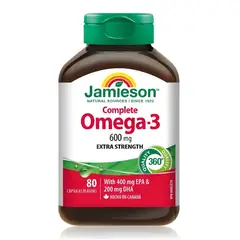 GENERICO - Omega 3 Jamieson 80 Cápsulas Blandas - Suplemento Natural