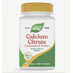 GENERICO - Nature's Way Calcium Citrate Complex 100 Capsulas