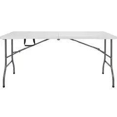 GENERICO - Mesa Plegable Portátil 180x74 cm Blanca