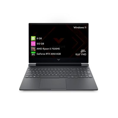 Hp Notebook Gamer Victus Ryzen 5 8Gb 512Gb Rtx3050 15.6 Fhd