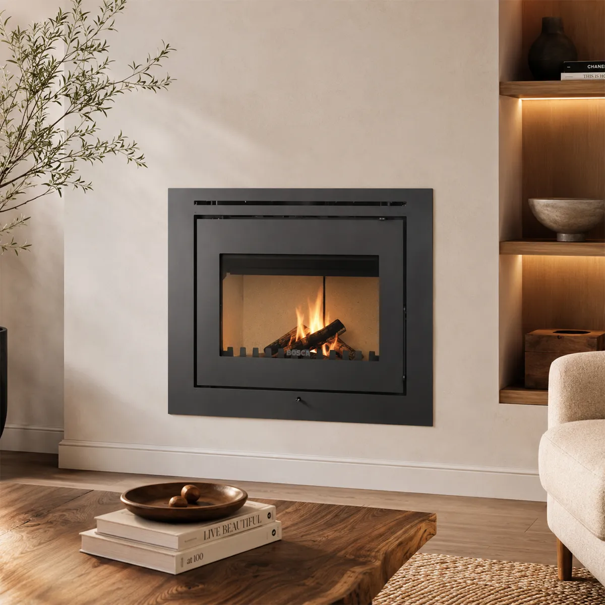 BOSCA - Chimenea a leña Gold Insert 500