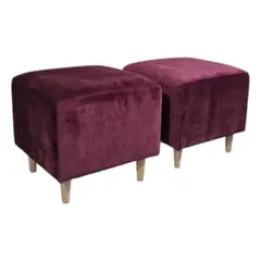DISEÑOS VALESTRINI - POUF CUADRADOS EN FELPA