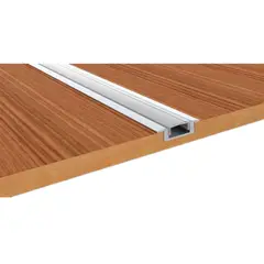 GENERICO - 9 Perfiles De 1 Metro Plano Embutido Para Cinta Led (1204)