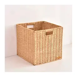 ESHOPANGIE - Cesta Canasto Organizador Decorativo De Mimbre Plegable