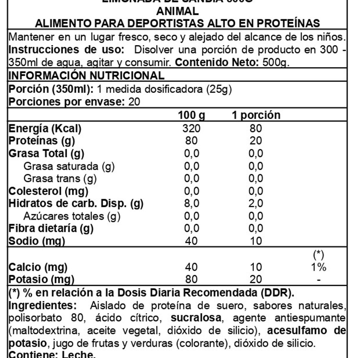 ANIMAL - Animal Clear Whey isolate 500gr - Animal