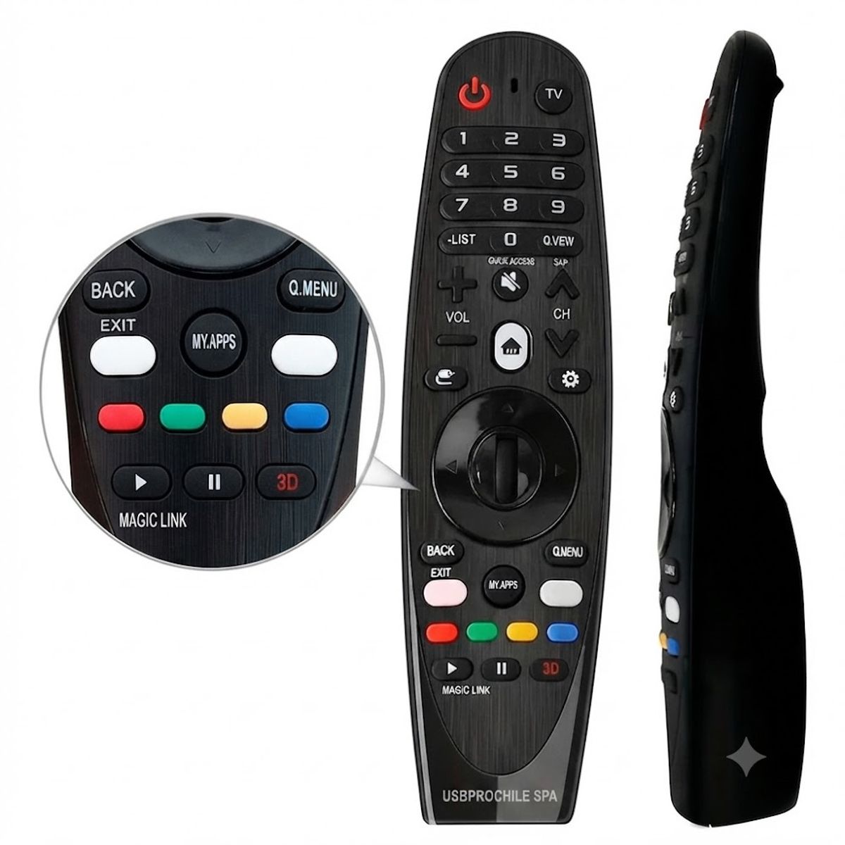 GENERICO - Control Remoto Magic Para Tv LG Mágico 3d Smart Tv Sin Voz
