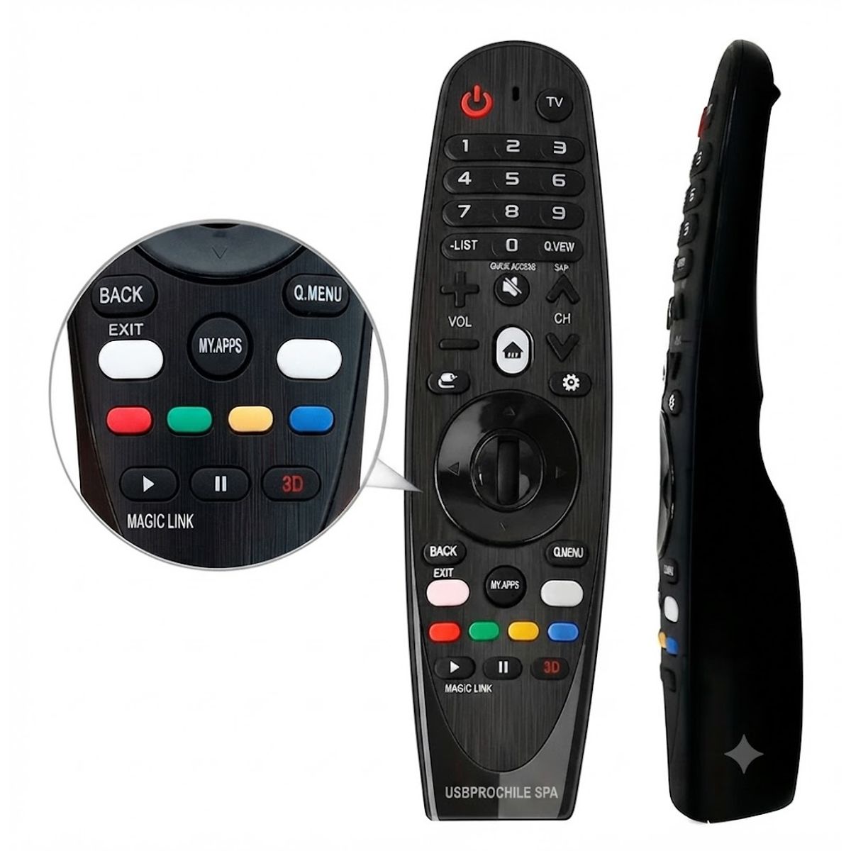 GENERICO - Control Remoto Magic Para Tv LG Mágico 3d Smart Tv Sin Voz