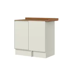 HOME MOBILI - Mueble Cocina Base Esquinero Olympia Canela