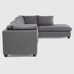 BARRA DESIGN - Seccional Abril Derecho Tela Lino Gris