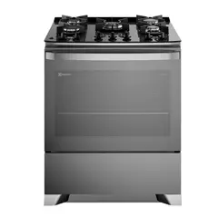 ELECTROLUX - Cocina a Gas 5 Platos Parrillas Hierro Fundido F5EPG Glass