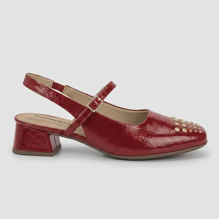 Zapato Mary Jane Carmín Tati 96