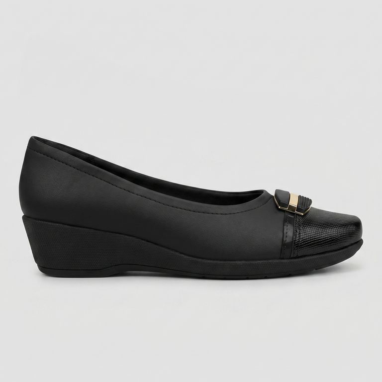 Zapato Mujer Negro/Dorado Ivone