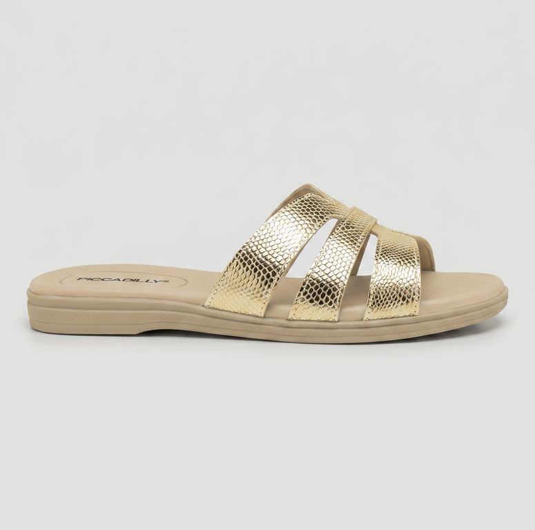 Sandalia Mujer Dorado Regina