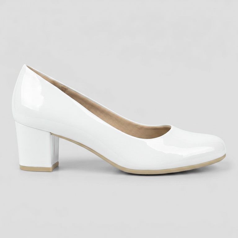 Zapato Mujer Blanco/Charol Laura