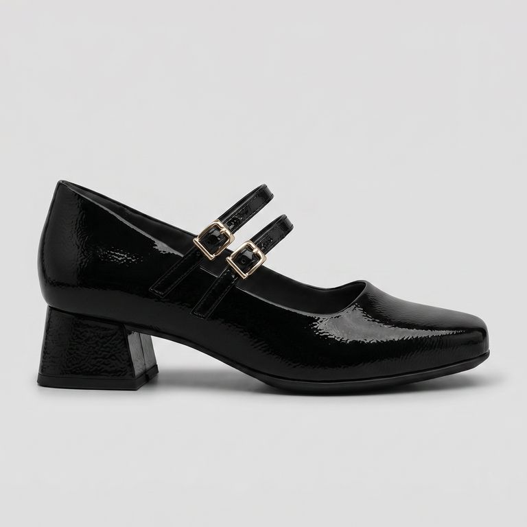 Zapato Mary Jane Negro/Charol Tati 95