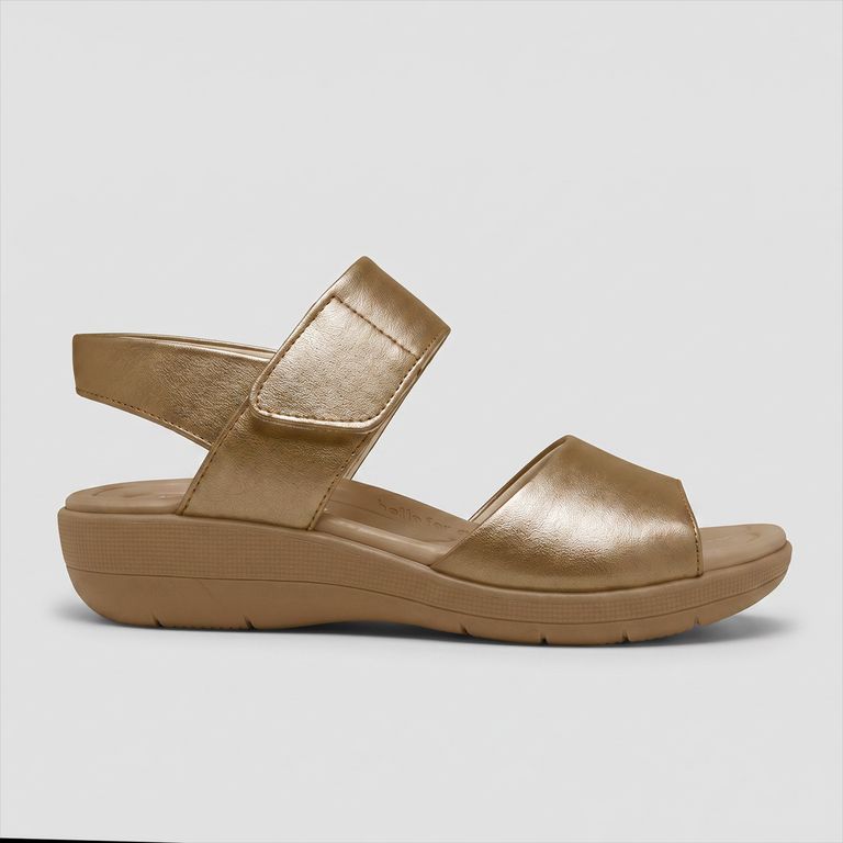 Sandalia Mujer Oro Fascitis 44