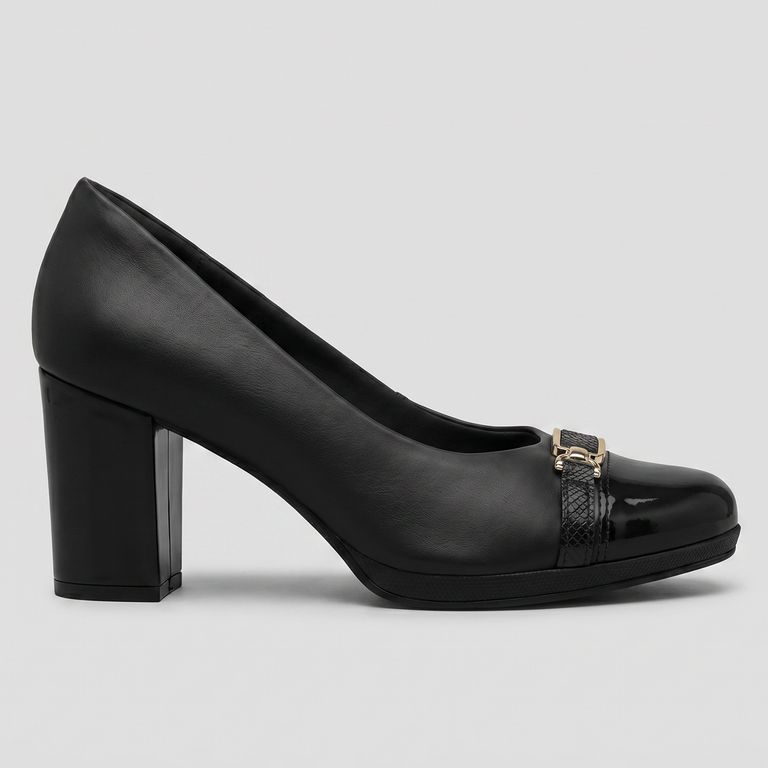 Zapato Mujer Negro/Dorado Deise
