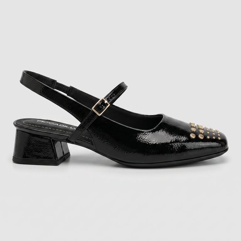Zapato Mary Jane Mujer Negro Tati 96