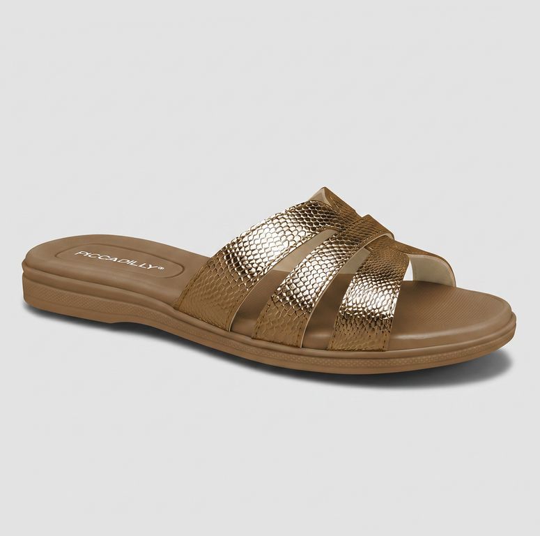 Sandalia Mujer Oro Regina