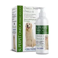 DRAG PHARMA - Superpet Omega perro adulto omega 3&6 125ml