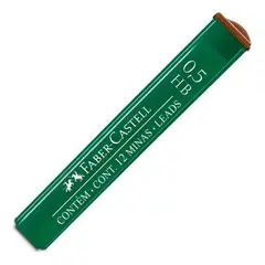 FABER-CASTELL - Pack 12 Minas Para Portaminas 0.5 Hb Faber Castell Polymer