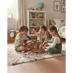 MYLHOGAR - Juego De Encaje Y Construcción 3D Infantil Con Taladro Eléctrico
