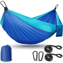 PRO OUTDOOR - Hamaca Compacta Azul camping outdoor hogar