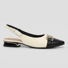 PICCADILLY - Zapato Mujer Negro/Crema Silvia 04