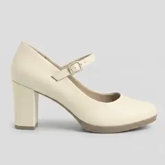PICCADILLY - Zapato Mary Jane Mujer Crema Deise