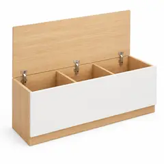 GENERICO - Baúl Organizador De Madera Para Ropa 100 Cm